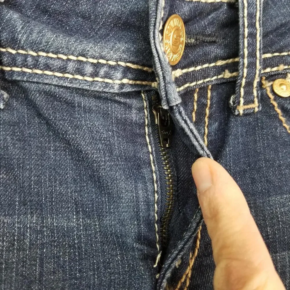 Seven 7 Denim Jean Shorts 6 Dark Wash‎ Blue Like New